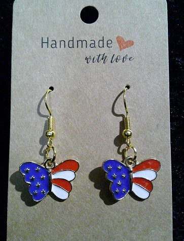 American flag butterfly