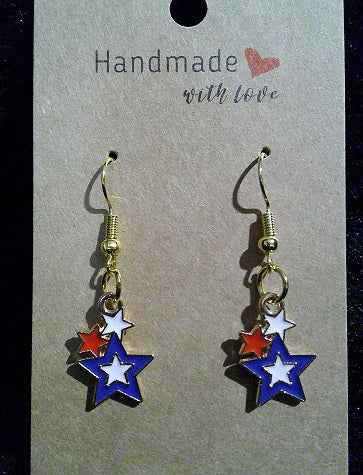Red, white & blue hanging stars