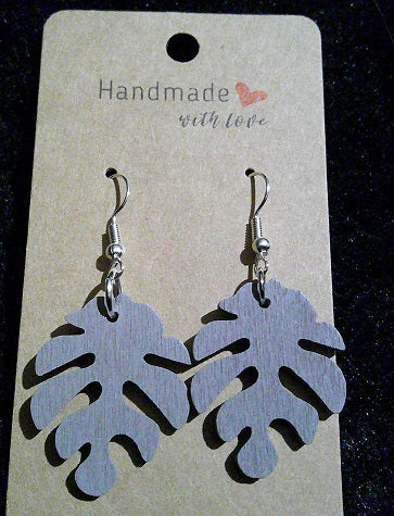 Boho grey leaf