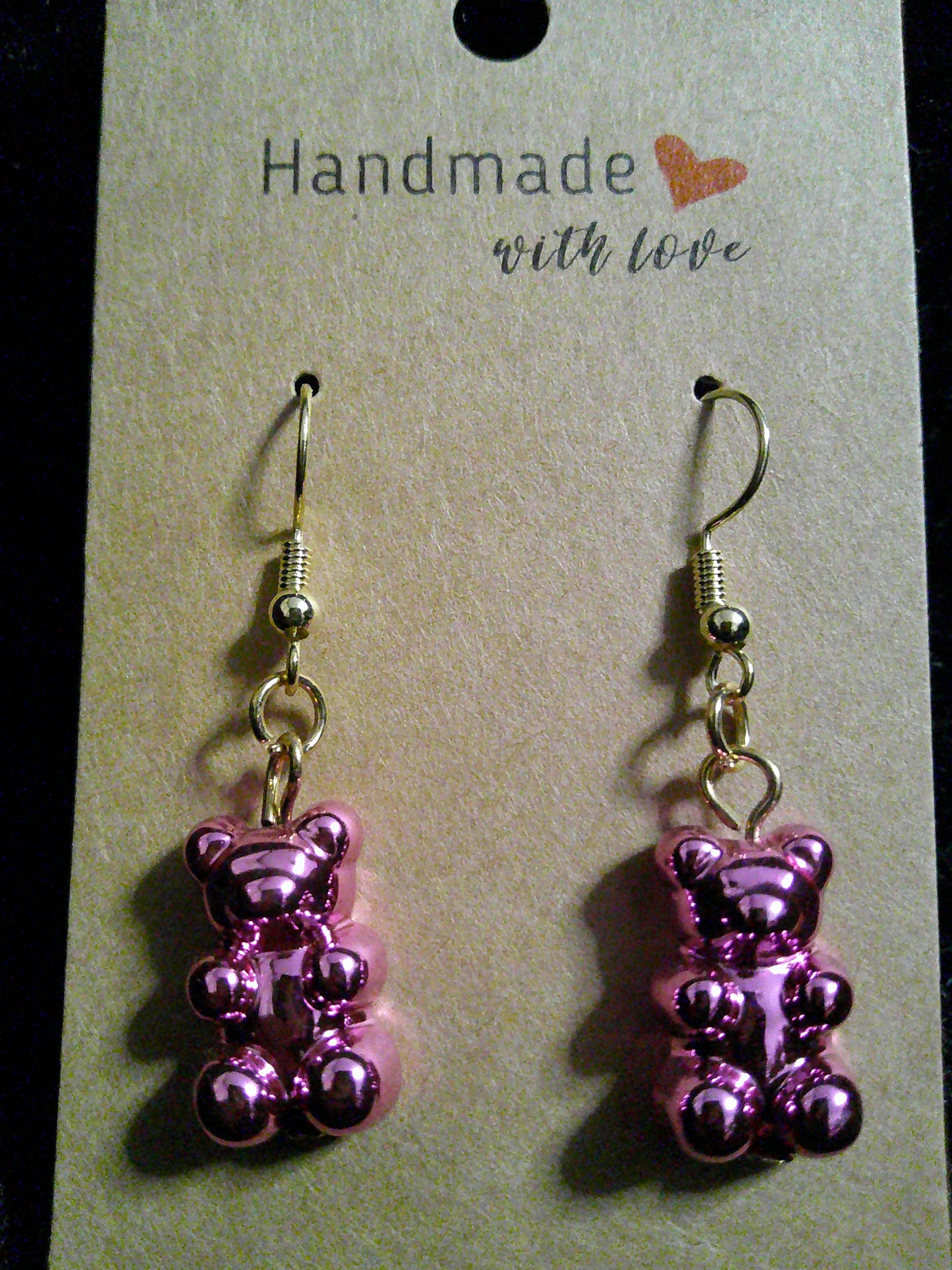 Hot pink gummy bear