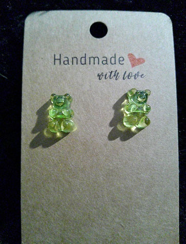 mini lime green gummy bears