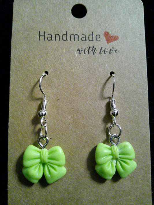 small lime green bow
