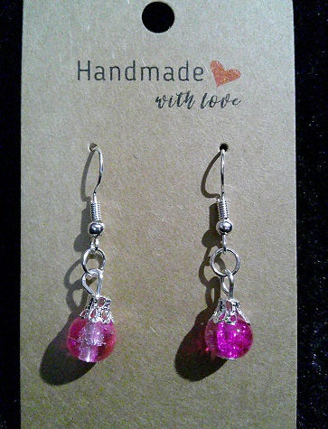 Pink/clear drop