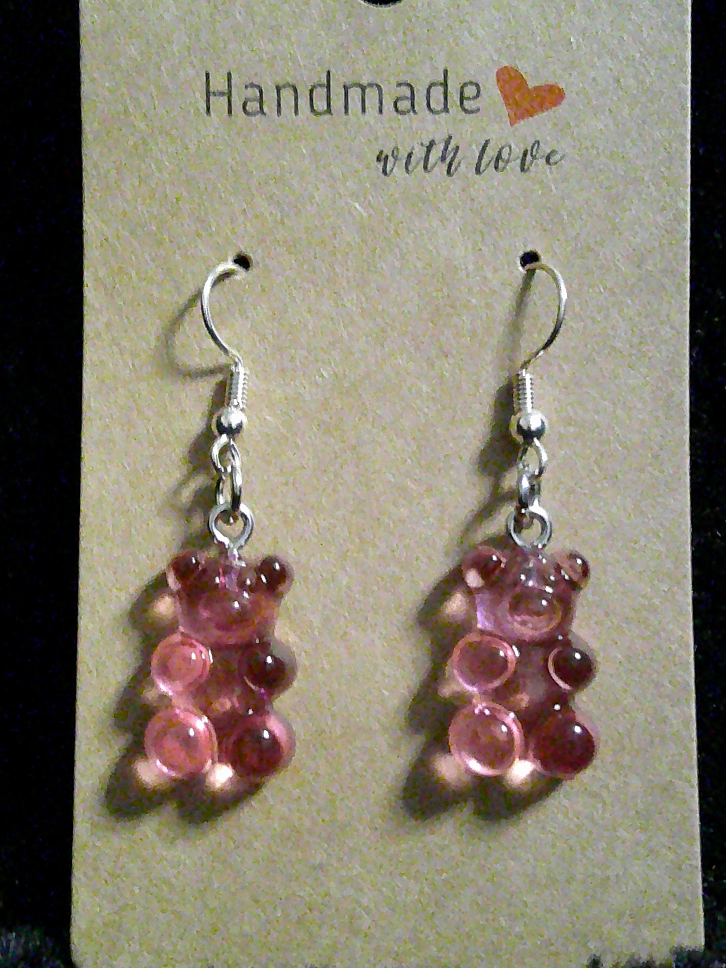 Hot pink gummy bear
