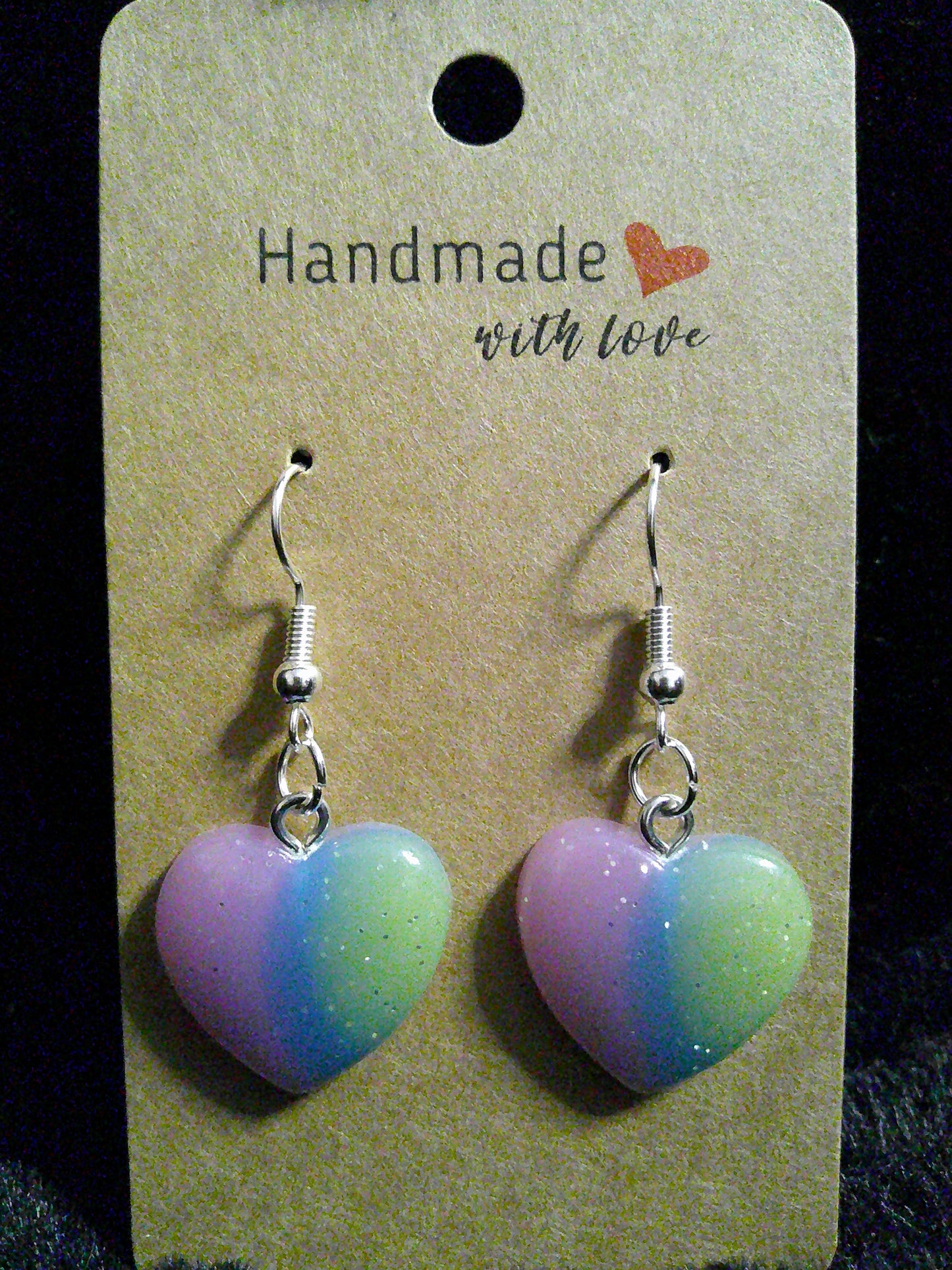 purple/blue/green ombre heart