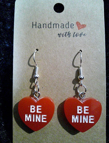 Red BE MINE heart