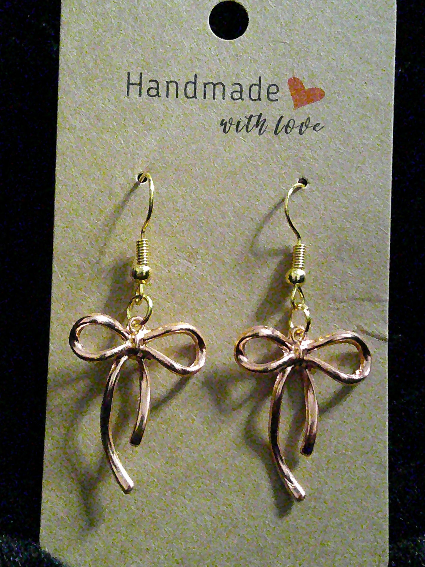 Rose gold bows