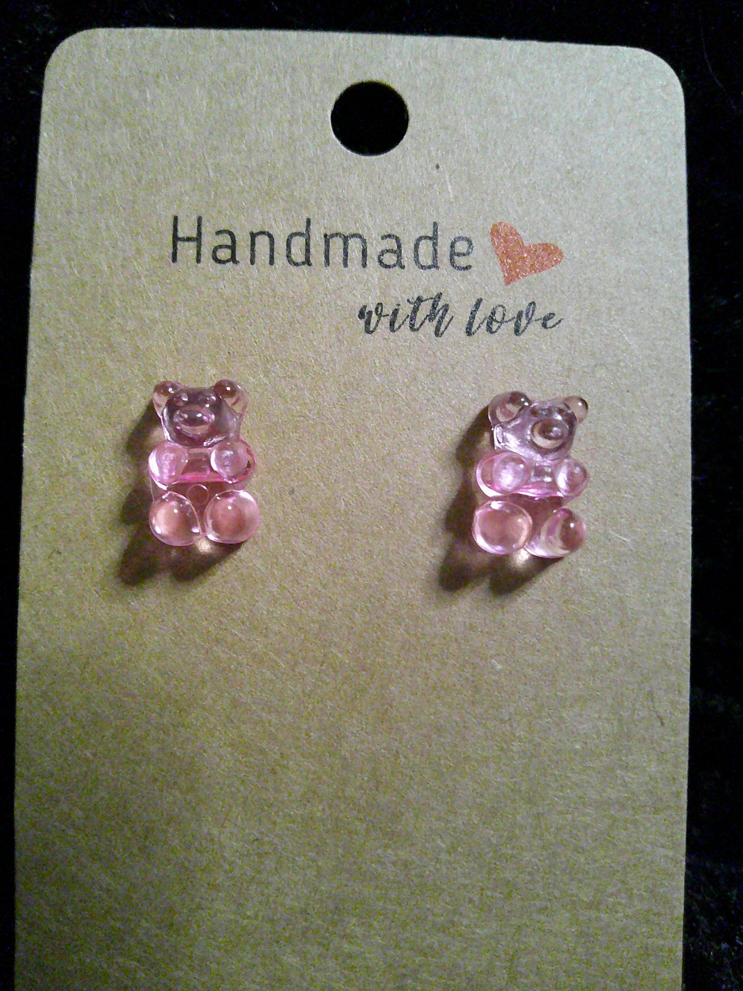 mini hot pink gummy bears