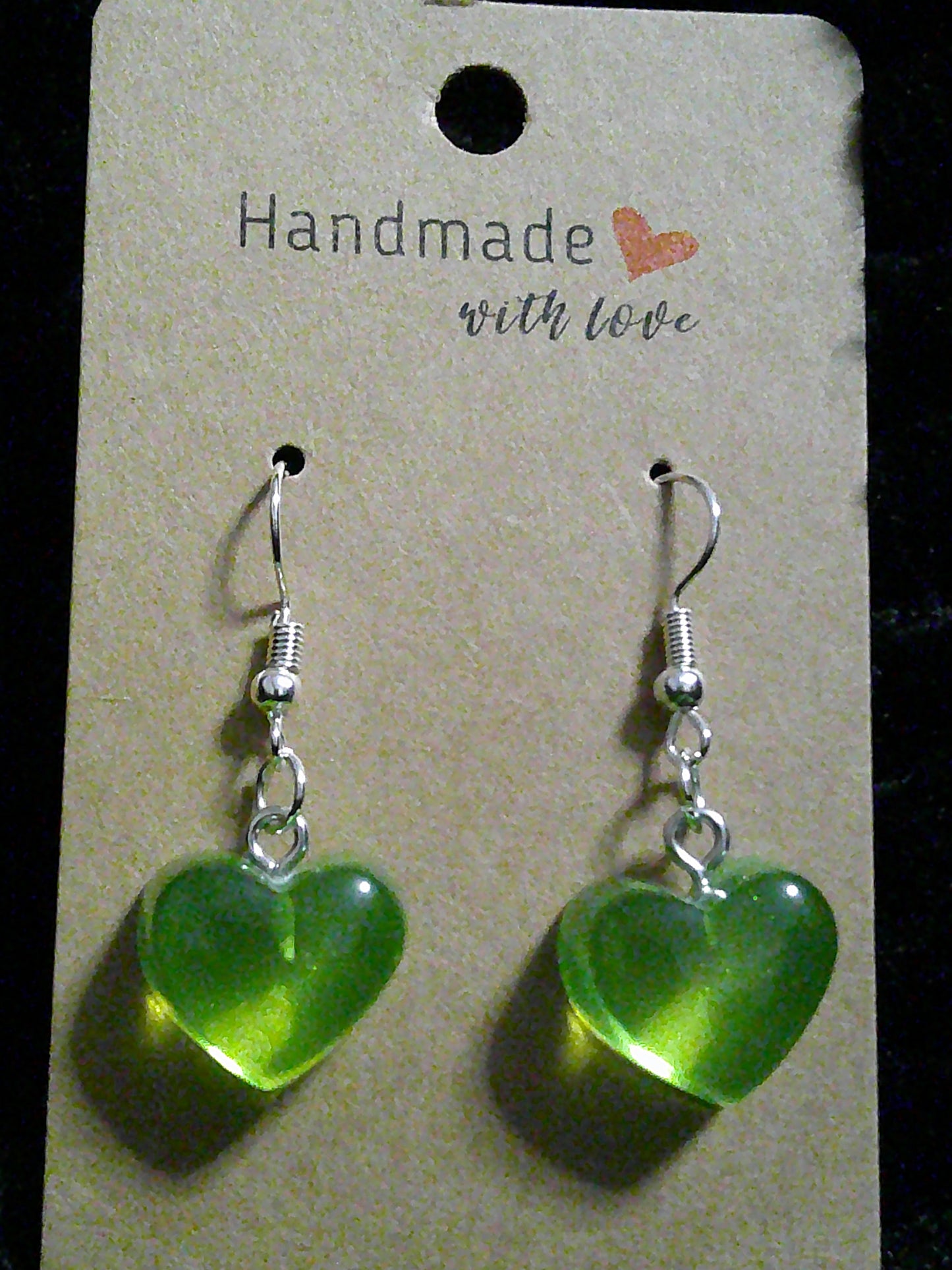 Lime green thick heart