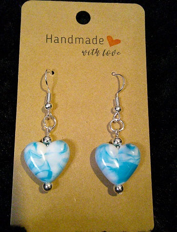 turquoise swirl heart