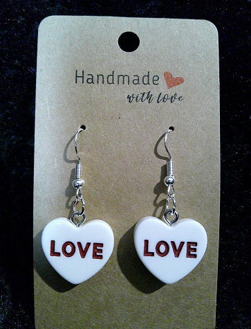White LOVE heart